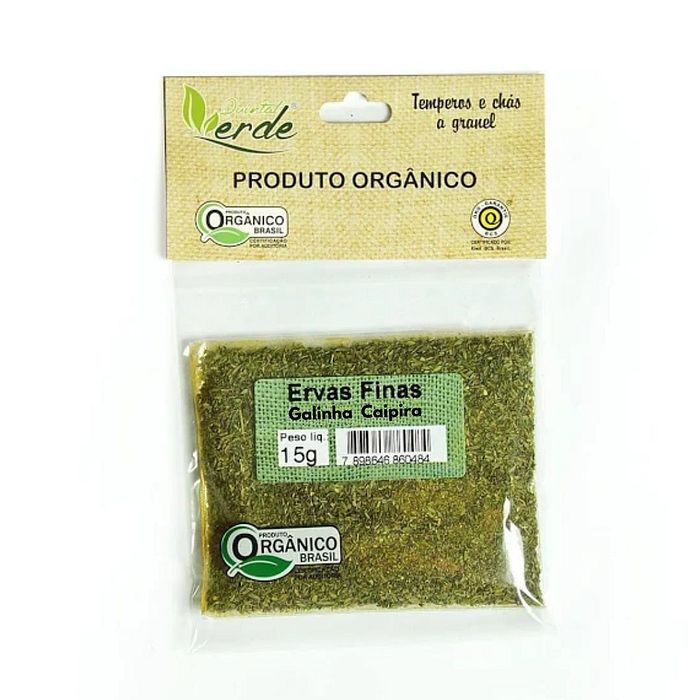 Ervas Finas Galinha Caipira Orgânico - 15 G - Quintal Verde