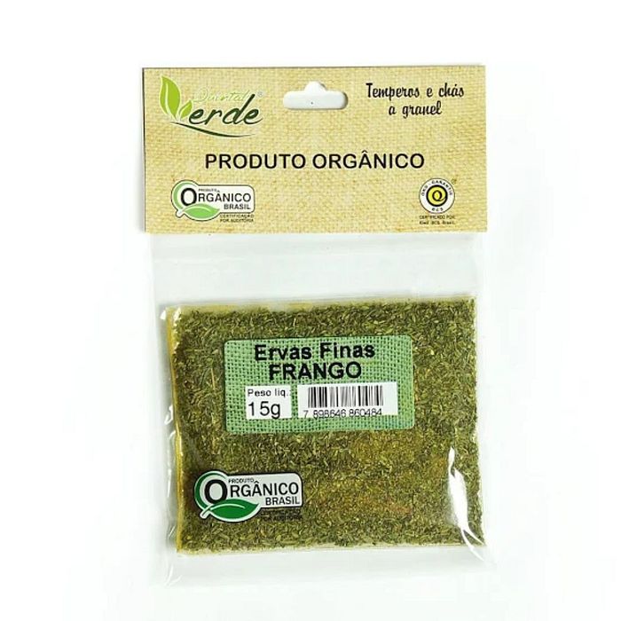 Ervas Finas para Frango Orgânico - 15 G - Quintal Verde