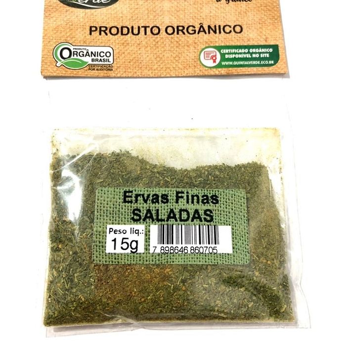 Ervas Finas para Salada Orgânico - 15 G - Quintal Verde
