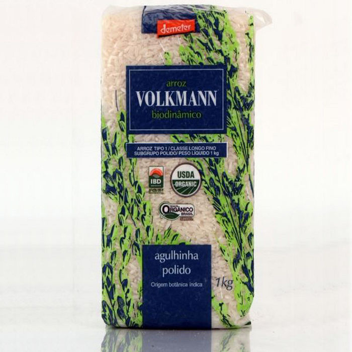 Arroz Agulinha Branco Orgânico -Volkmann  - 1 KG