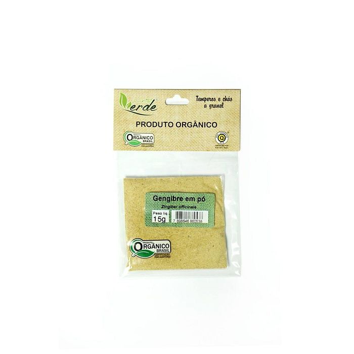 Gengibre em Pó Orgânico - Quintal Verde