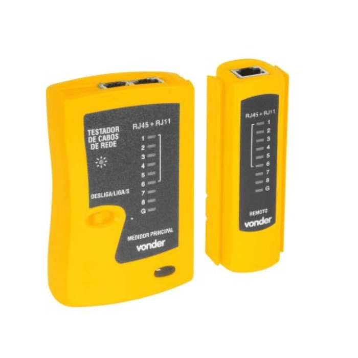 TESTADOR CABOS REDE RJ11/RJ12/RJ45 VD