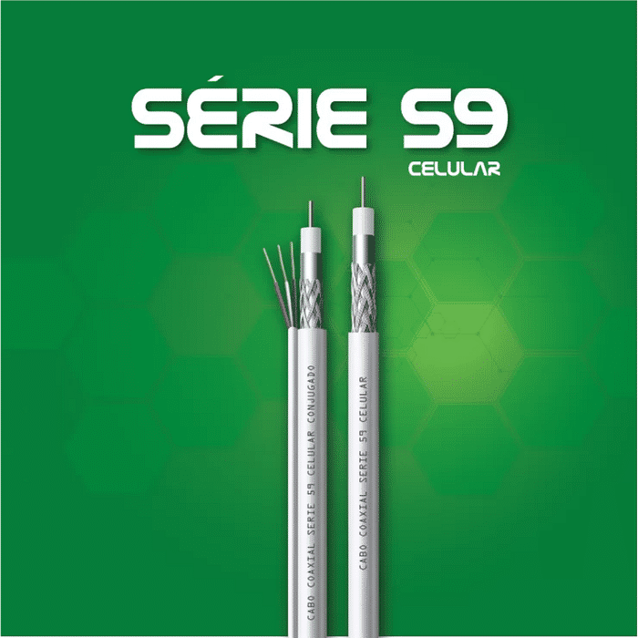 CABO COAXIAL SERIE RG59 67% AL BC BB 300M