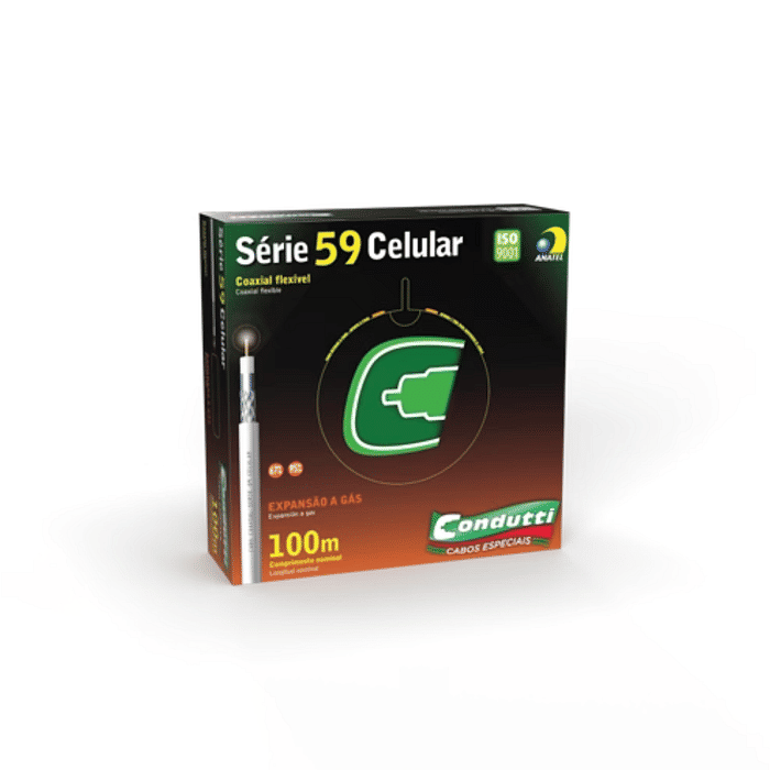 CABO COAXIAL SERIE RG59 95% AL BC BB 300M