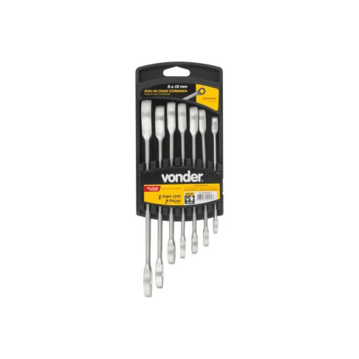 CHAVE COMBINADA JG 8 A 19MM CATRACA 7PC VONDER