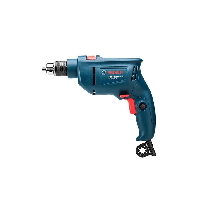 FURADEIRA IMPACTO BOSCH GSB 450 RE 450W + 3 BROCAS