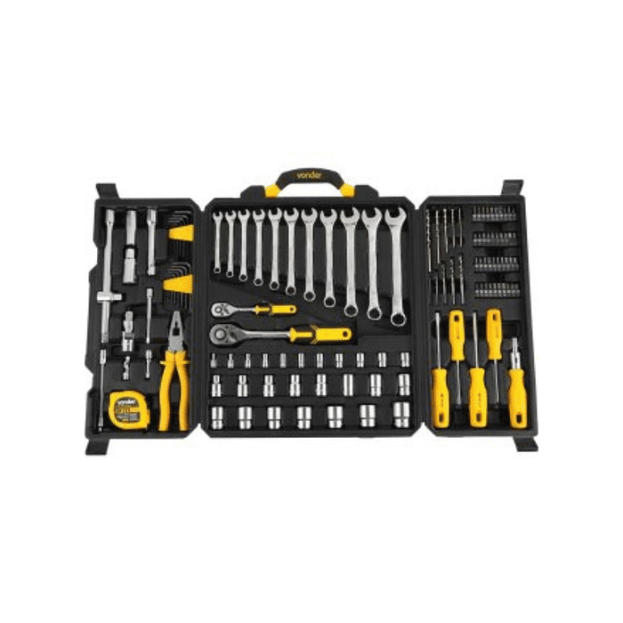 JG FERRAMENTAS C/128PCS EMBALAGEM FECHADA VONDER