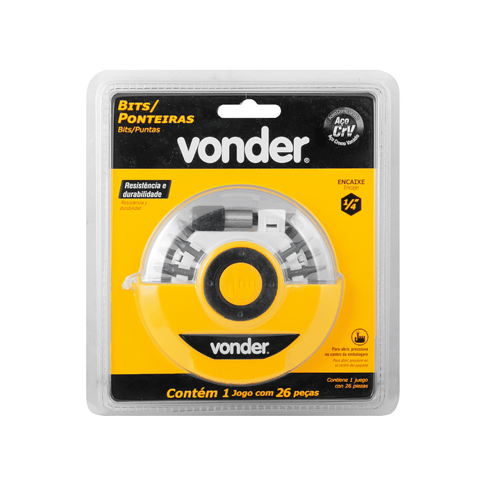 BITS/PONTEIRAS CRV C/26PC ENC1/4" VONDER