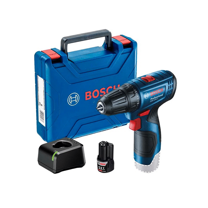 PARAFUSADEIRA FURADEIRA A BATERIA BOSCH GSR 120-LI 12V KIT MALETA + 1BAT