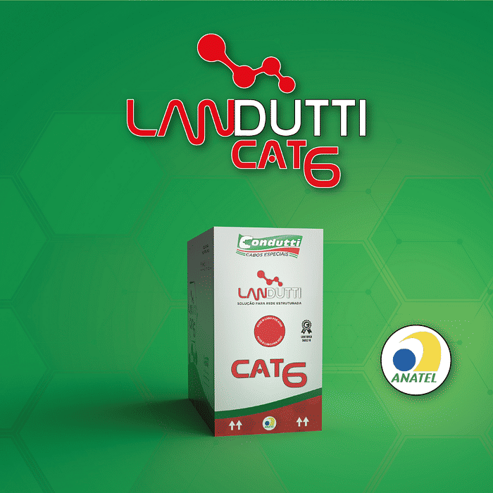 CABO LANDUTTI CAT6 F-UTP 4P CM BLINDADO DUPLA CAPA PT BB 300M