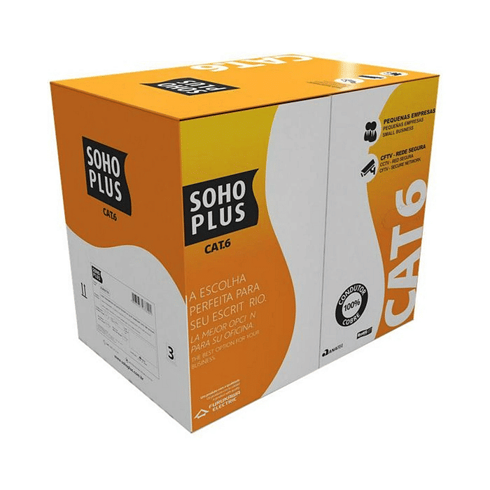 CABO SOHOPLUS U/UTP CAT6 CMX VM ROHS 305M