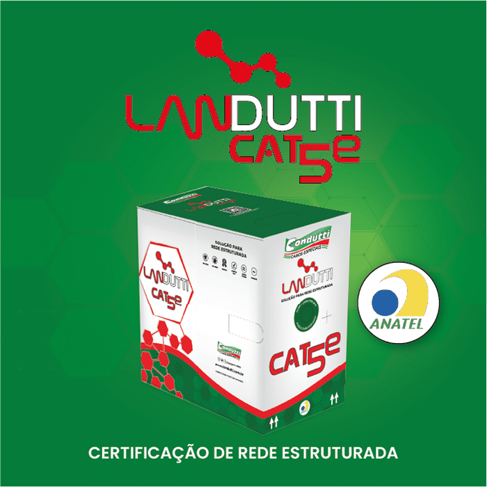 CABO LANDUTTI CAT5E UTP CMX 4PX24AWG AZ RL 100M