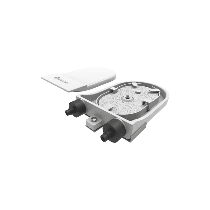 TERMINADOR OPTICO 06 FIBRAS (INJETADO-CINZA)