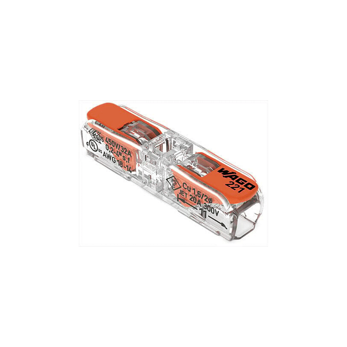 CONECTOR DE EMENDA EM LINHA COM ALAVANCA 221-2411