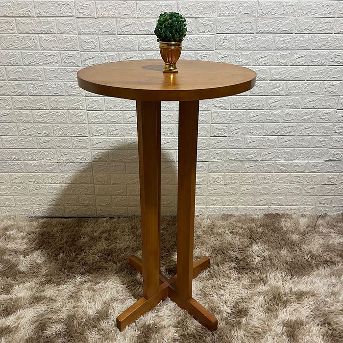 Mesa Bistrô Fixa de Madeira