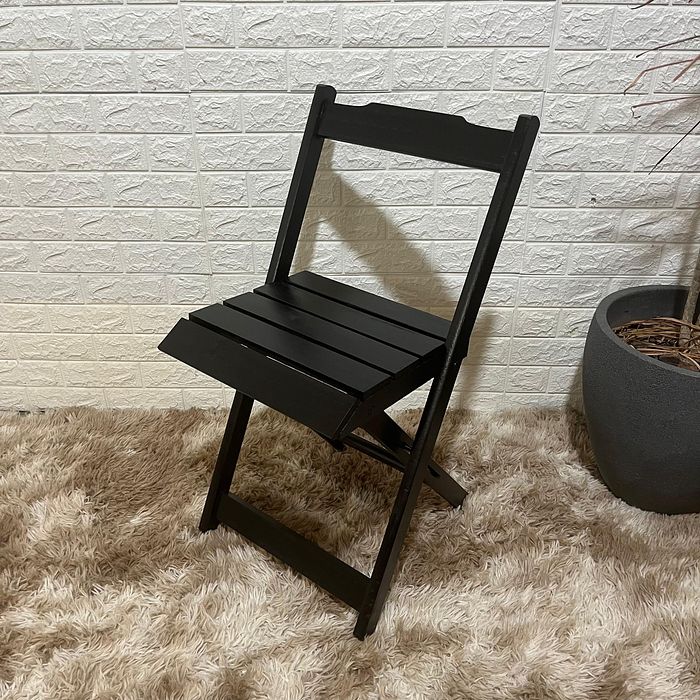 Cadeira Dobrável de Madeira Maciça