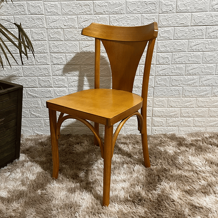 Cadeira Fixa Italia de Madeira Maciça Mel