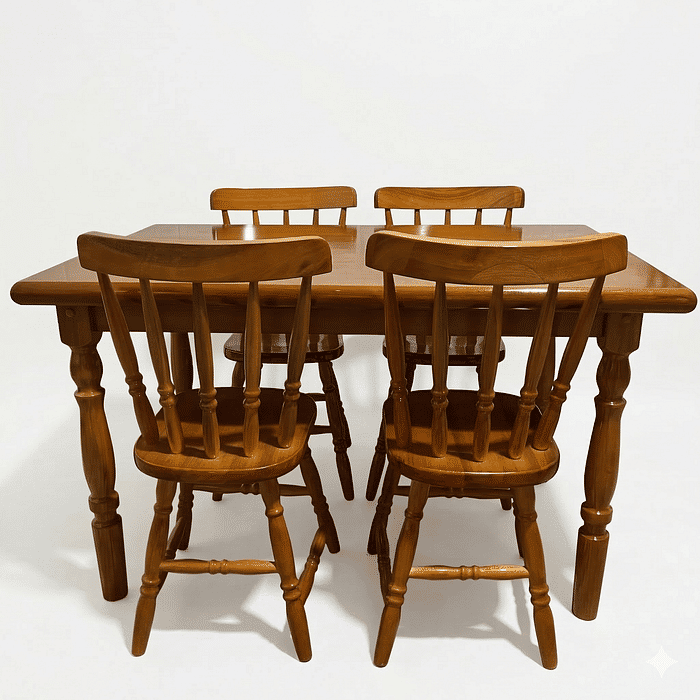 Conjunto Piratini Mesa 125x80 com 4 Cadeiras