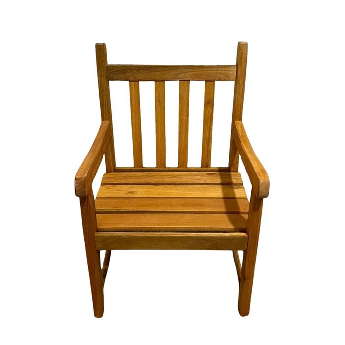 Banco de Jardim Namoradeira de Madeira 1 lugar Com Verniz