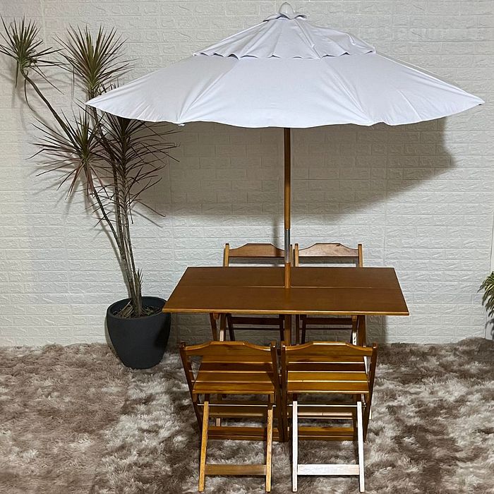 Conjunto Dobrável 120x70 Com Ombrelone Paraná