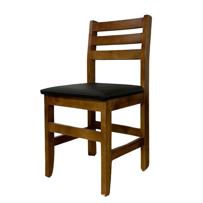 Cadeira Fixa Estofada de Madeira