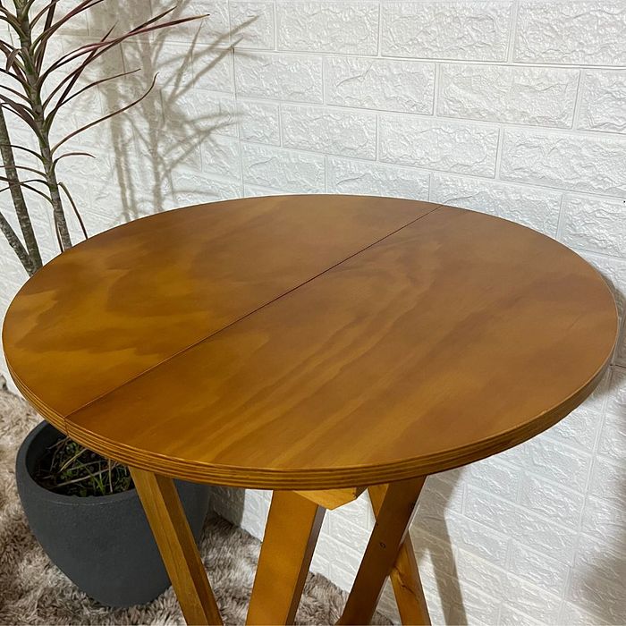 Mesa Bistrô Dobrável de Madeira Paraná