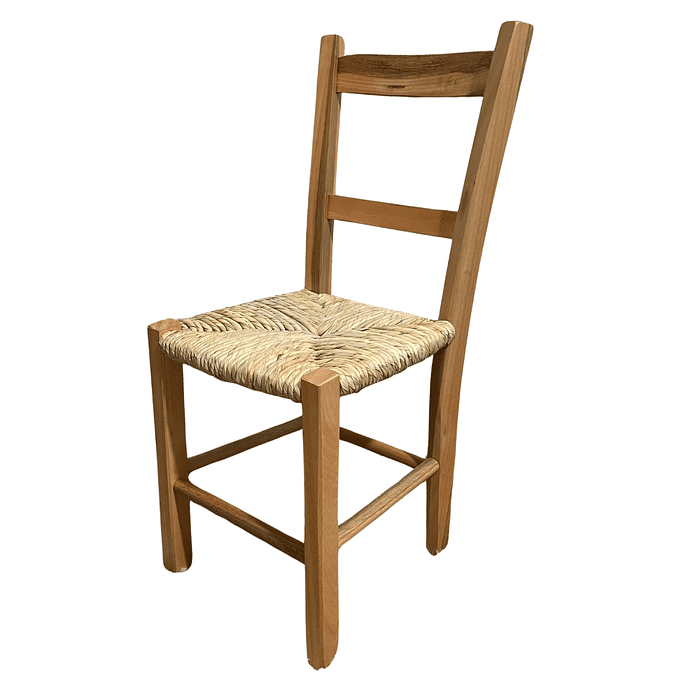 Cadeira de Palha Colonial Madeira Maciça Celada