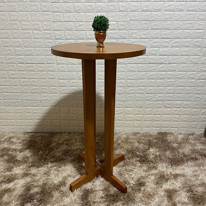 Mesa Bistrô Fixa de Madeira