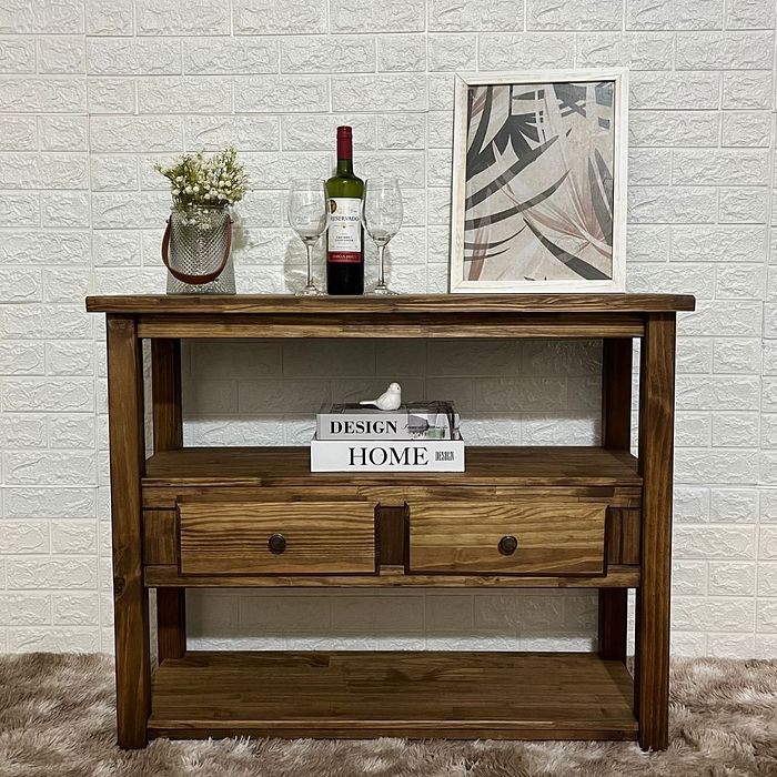 Aparador Rústico de Madeira Grande Amazônia - STEAM