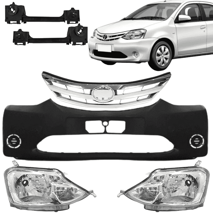 Kit Parachoque Dianteiro Etios 2012 2013 2014 2015 2016