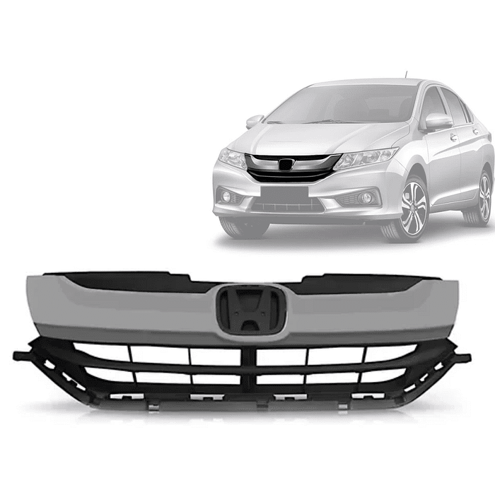 Grade Dianteira City 2014 2015 2016 2017 Superior Moldura Cinza