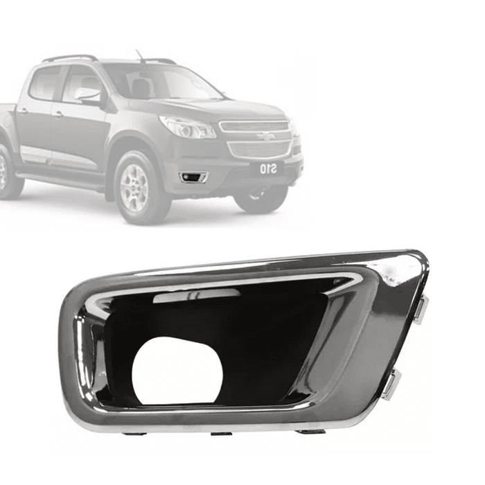 Moldura Milha Direita S10 2012 2013 2014 Aro Cromado