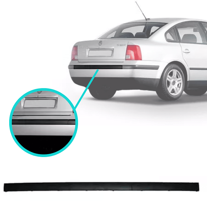 Moldura Parachoque Traseiro  Passat 97 98 99 2000 Central