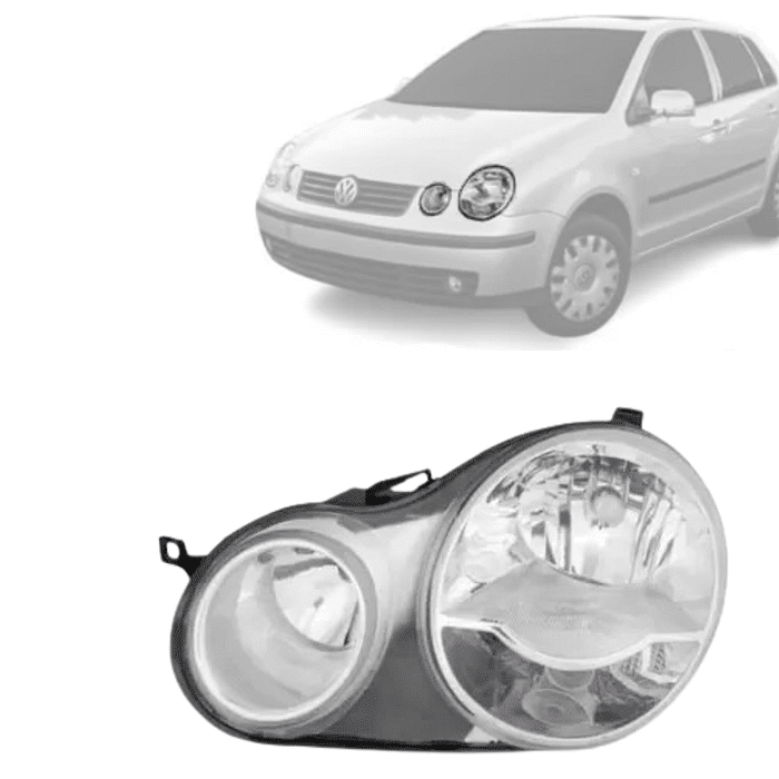 Farol Esquerdo Polo 2003 2004 2005 2006 Cromado