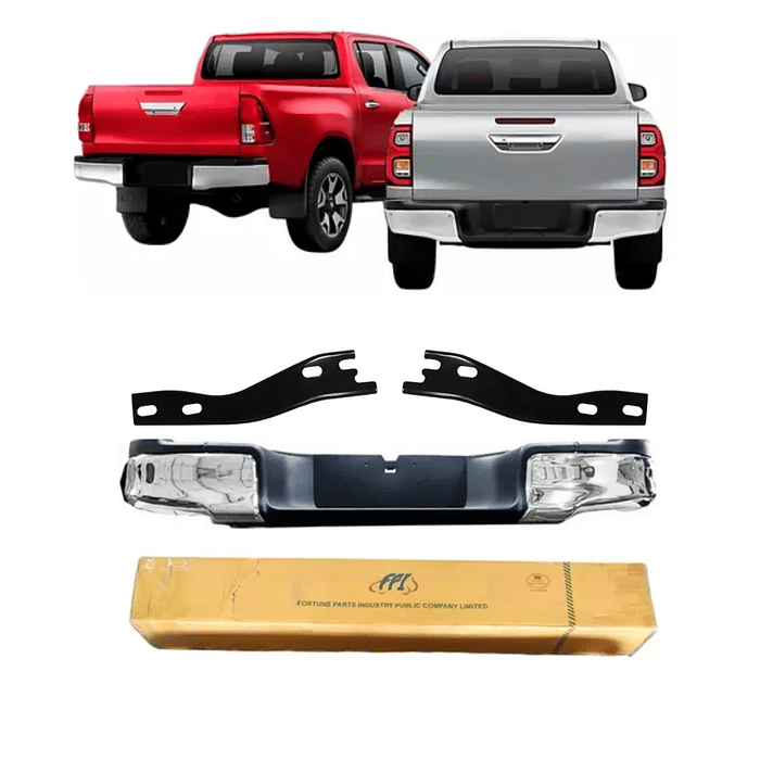 Parachoque Traseiro Hilux SRV SRX 2016 2017 2018 2019 2020 2021 2022 2023 2024 2025