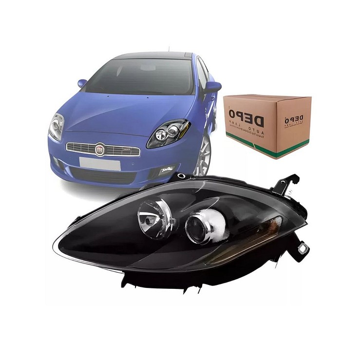 Farol Esquerdo Bravo 2011 2012 2013 2014 2015 2016: Eletrico Mascara Negra P/Ambar