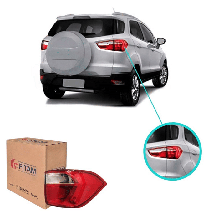 Lanterna Traseira Esquerdo Ecosport 2013 2014 A 2016 Canto