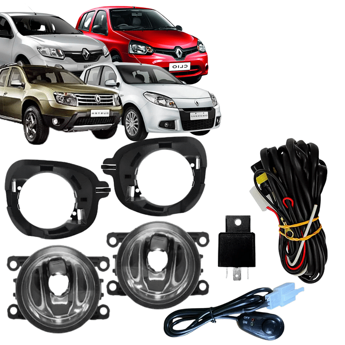 Kit Farol de Milha Logan 2007 2008 2009 2010 2011