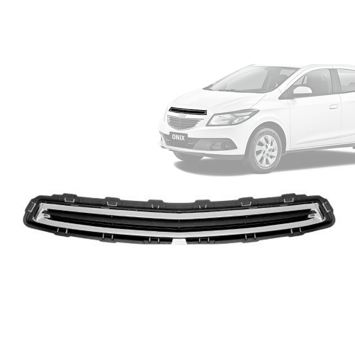 Grade Dianteira Onix Prisma 2012 2013 2014 2015 2016 Superior C/ Friso Cromado