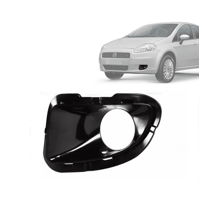 Moldura Milha Esquerdo Punto 2007 2008 2009 2010 2011 2012  Preta