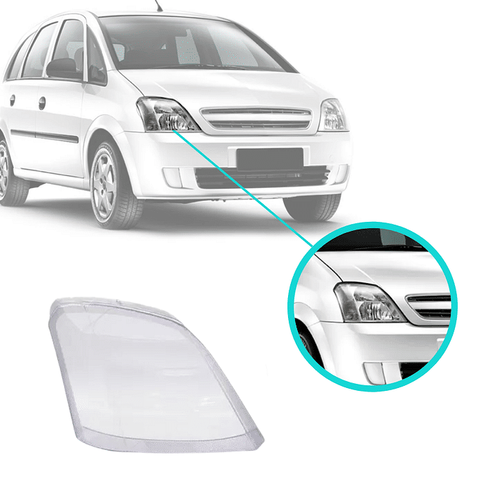 Lente Farol Direito Meriva 2003 2004 2005 2006 2007 2008 2009 2010 2011