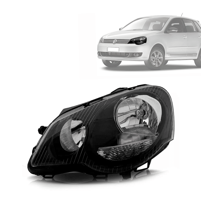 Farol Esquerdo Polo 2007 2008 2009 2010 2011