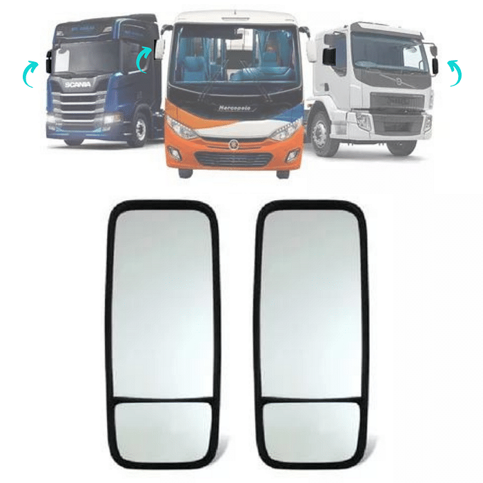 Par Retrovisor Kombi Caminhao onibus Bi Partido