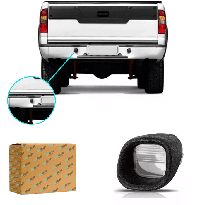 Luz De Placa Traseiro Esquerdo S10 2001 2002 2003 2004 05 06