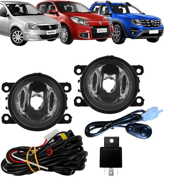 Kit Farol de Milha Logan 2012 2013 2014