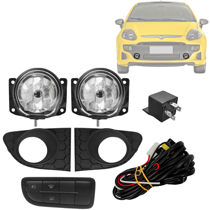 Kit Farol de Milha Punto Attractive 2012 2013 2014