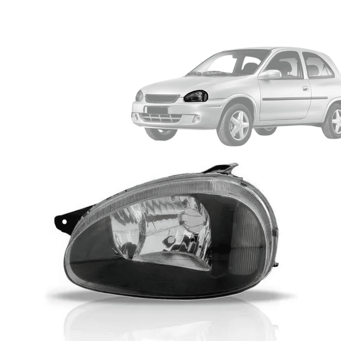 Farol Esquerdo Corsa Wind 95 96 97 98 99 2000 2001 2002 2003 2004 a 2009 Mascara Negra