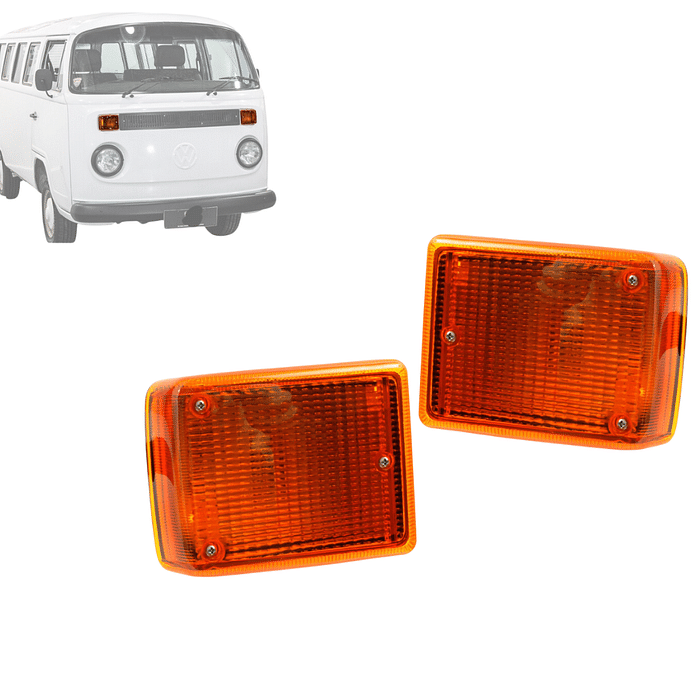 Par Pisca Lanterna Dianteira Kombi Clipper Ambar