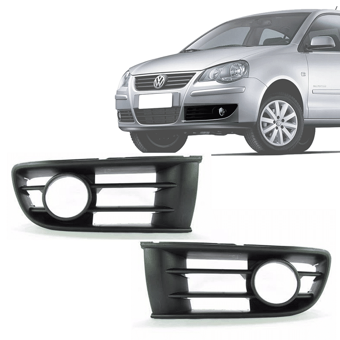 Par Moldura Milha Polo 2003 2004 2005 2006 Com Furo Milha