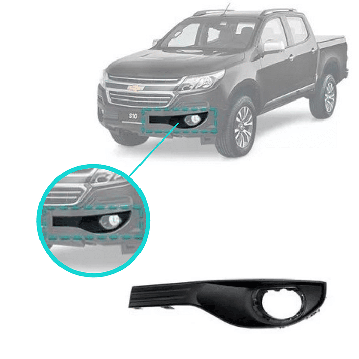 Moldura Milha Esquerdo S10 2017 2018 2019